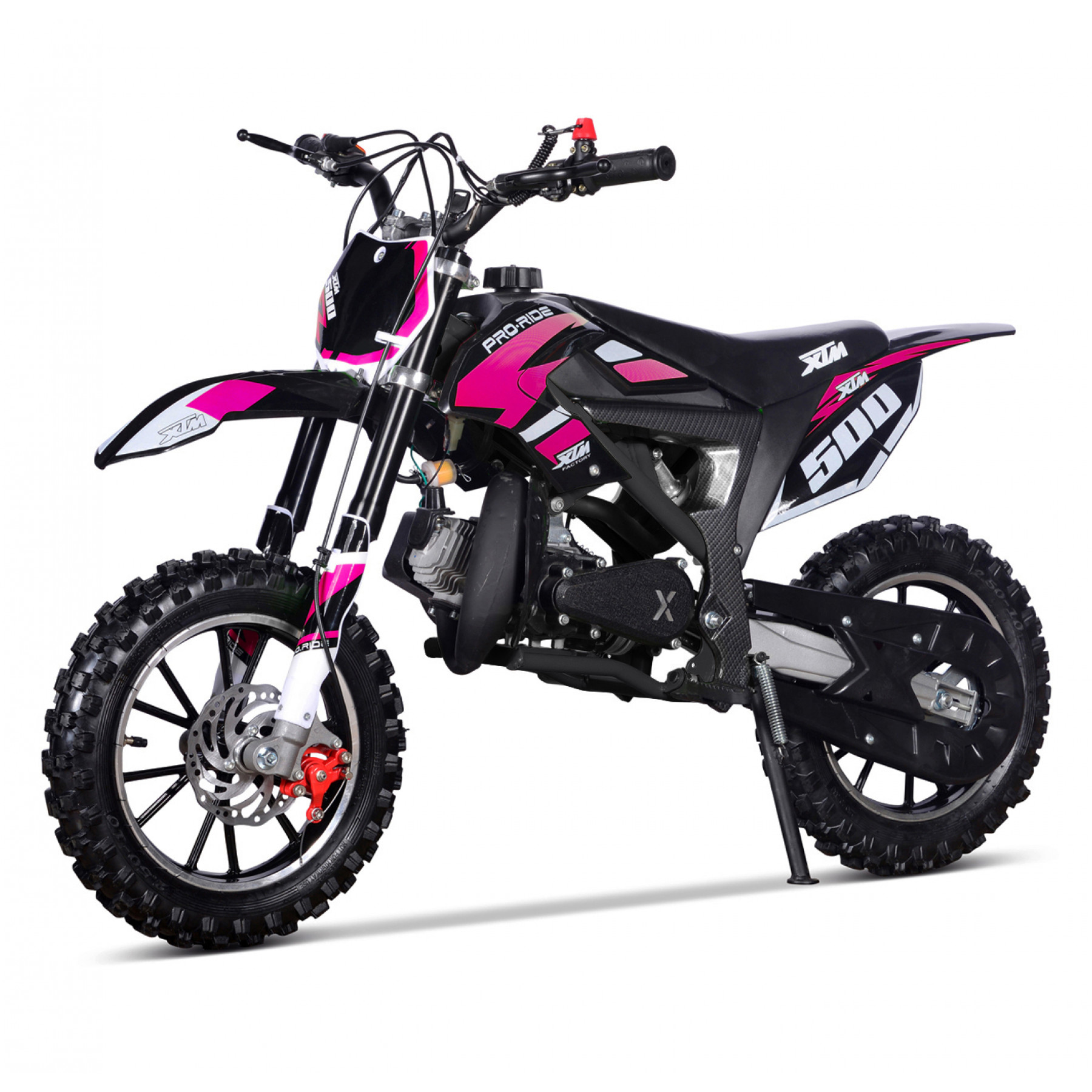 XTM PRO-RIDER 50cc DIRT BIKE BLACK PINK