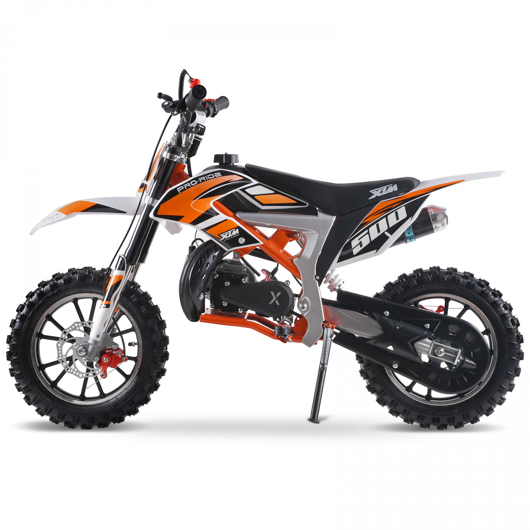 Orange and white dirt bike top