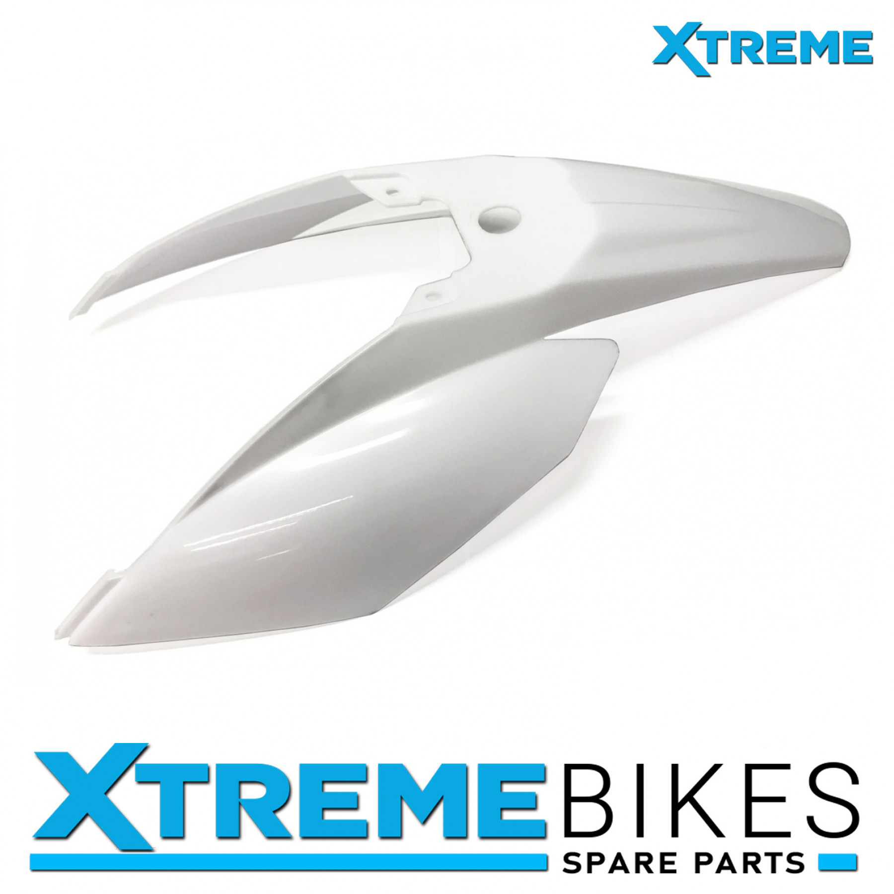 XTREME PRO-RIDER DIRT BIKE WHITE REAR MUDGUARD