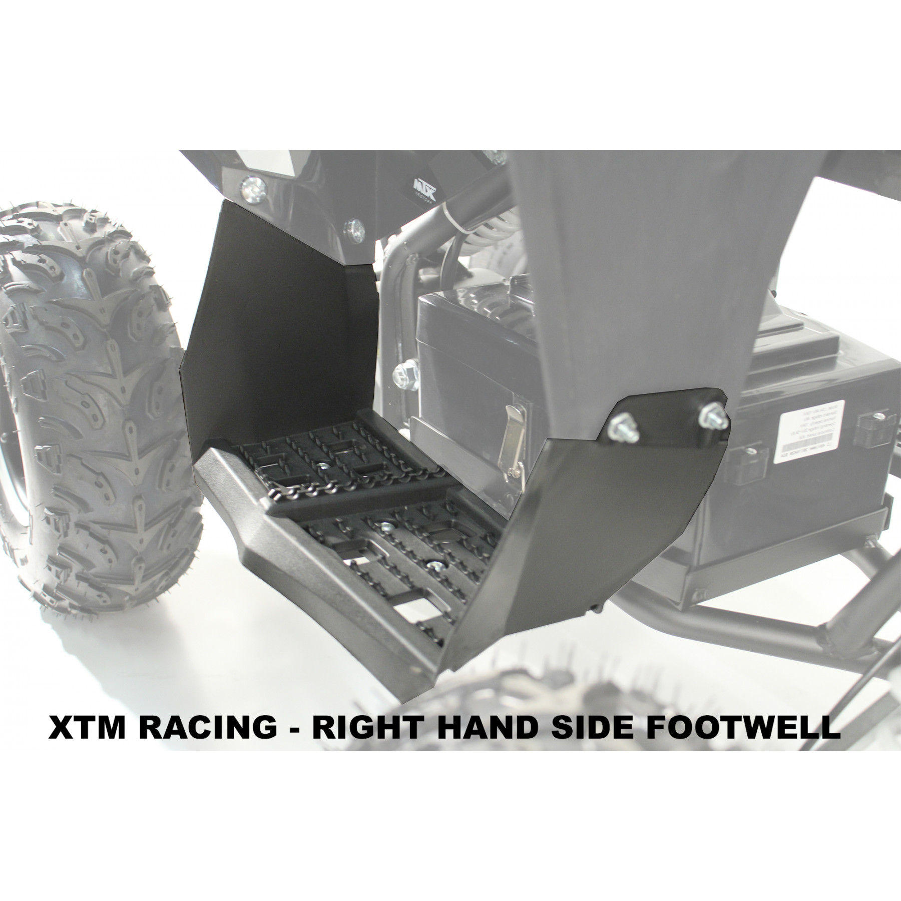 XTM RACING QUAD ATV  PLASTIC FOOTWELL REST RIGHT SIDE