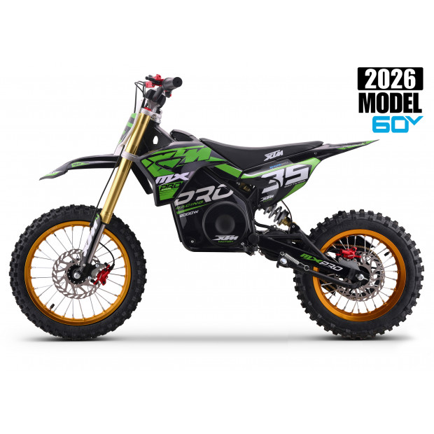 2026 XTM MXPRO 60V 2000W LITHIUM ELECTRIC DIRT BIKE BIG 14/12