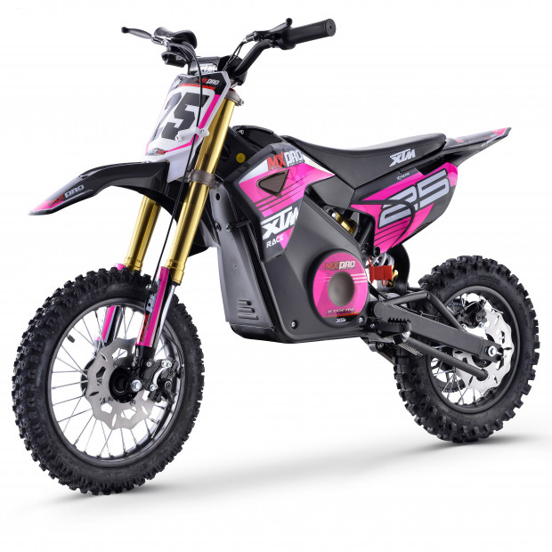 XTM MX-PRO 36V 1100W LITHIUM DIRT BIKE 12/10 WHEEL PINK