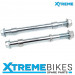 MINI DIRT BIKE FRONT AND REAR AXLE SPINDLE SET WITH SPACERS