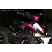 MINI QUAD BIKE STICKER KIT / DECALS / TRANSFERS / RED / GREEN / ORANGE / PINK ATV