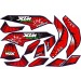 MINI QUAD BIKE XTM MONSTER STICKER KIT / DECALS / TRANSFERS IN RED