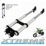 MINI DIRT BIKE COMPLETE FRONT FORKS SHOCKERS TRIPLE TREE HANDLE BAR CLAMPS