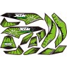 MINI QUAD BIKE XTM MONSTER STICKER KIT / DECALS / TRANSFERS IN GREEN