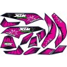 MINI QUAD BIKE XTM MONSTER STICKER KIT / DECALS / TRANSFERS IN PINK