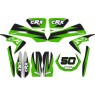 MINI DIRT BIKE XTM CRX 50 STICKER KIT / DECALS / TRANSFERS IN GREEN