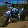 XTM CRX 50CC DIRT BIKE WHITE BLUE