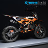 XTM CRX 50CC DIRT BIKE BLACK ORANGE