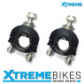 MINI DIRT BIKE BLACK HANDLEBAR BRACKET CLAMP AND FULL BOLTS SET 