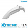 XTM CRX DIRT BIKE REPLACEMENT FRONT MUDGUARD WHITE PLASTIC