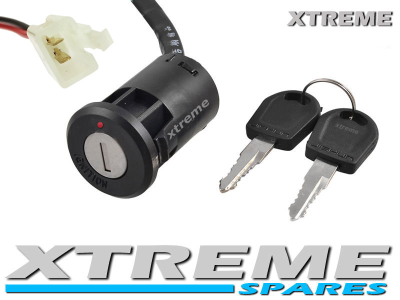MINI XTM DIRT BIKE / SCOOTER / 2 WIRE IGNITION + KEY 2 PIN CONNECTOR 