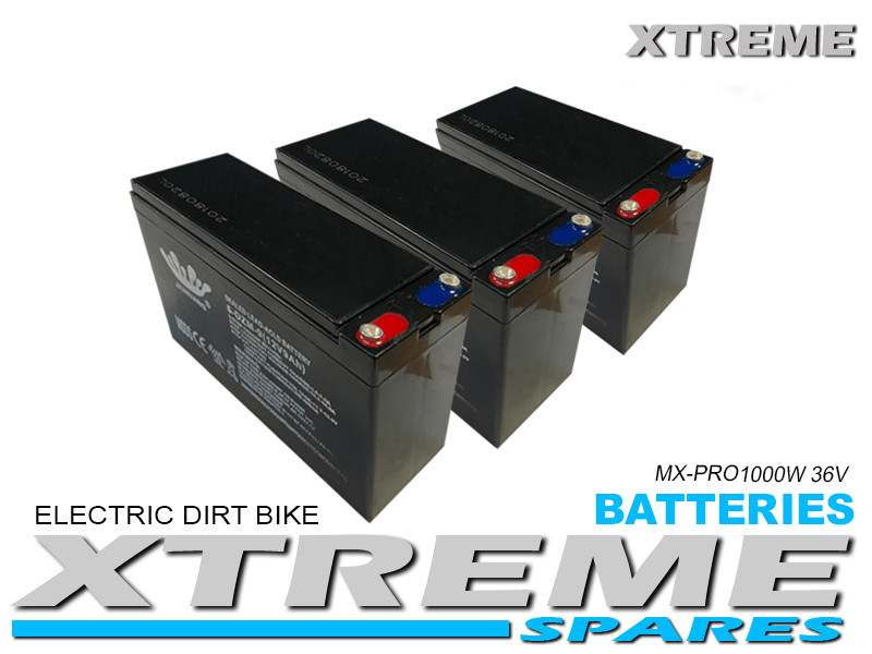 XTREME ELECTRIC XTM MX-PRO 36V 1000W REPLACEMENT LEAD BATTERY SET