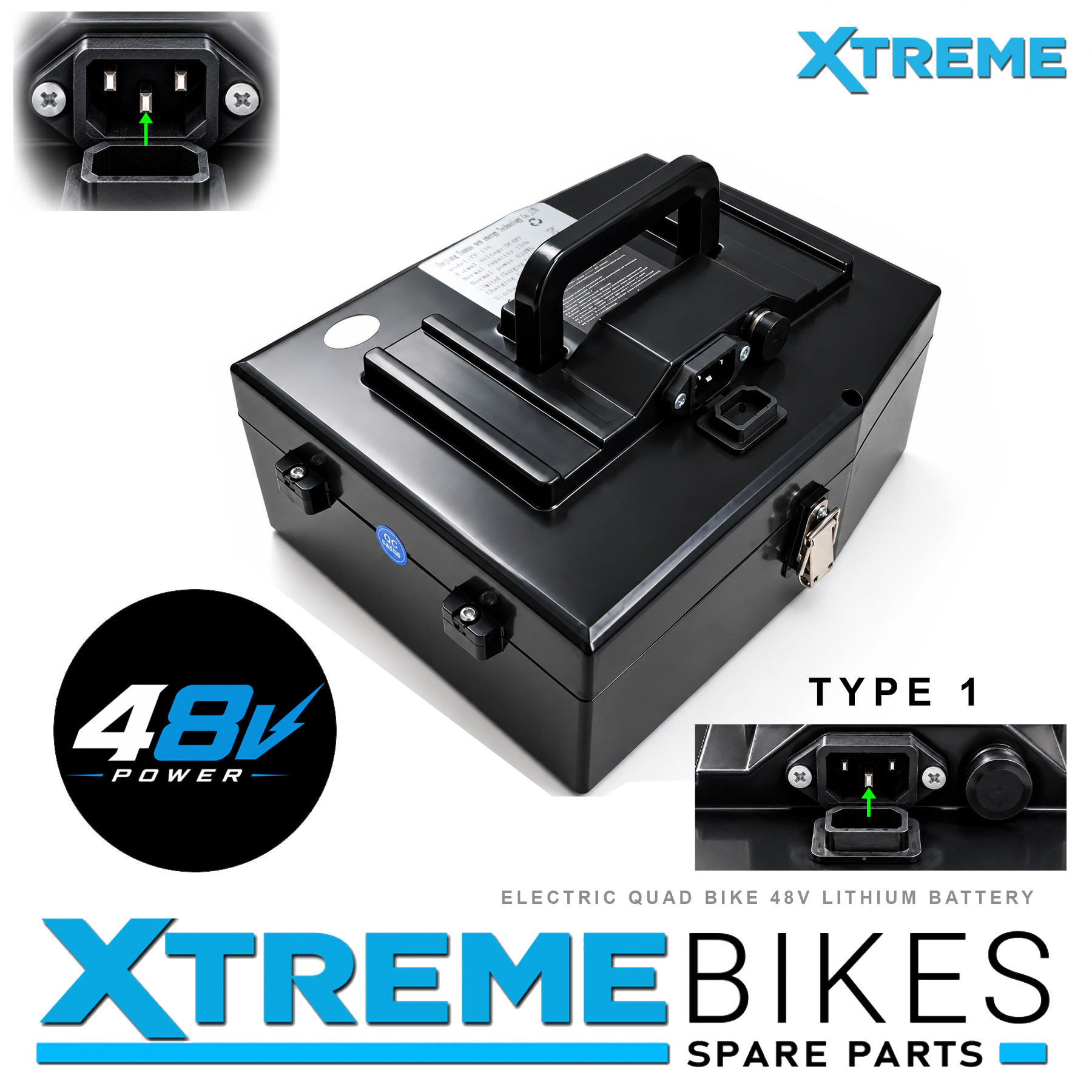 XTREME ELECTRIC XTM RACING 48V LITHIUM REPLACEMENT BATTERY SET - TYPE 1