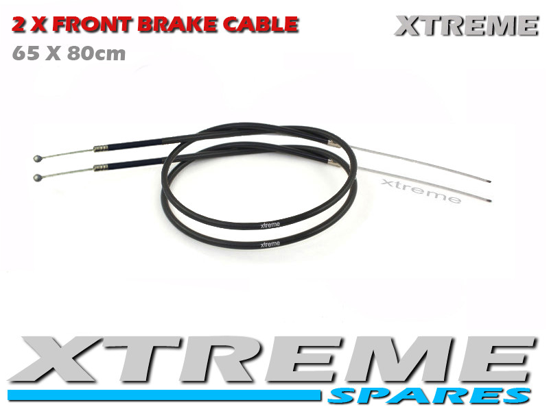 MINI NITRO QUAD 2 X FRONT BRAKE CABLE 65 X 80cm