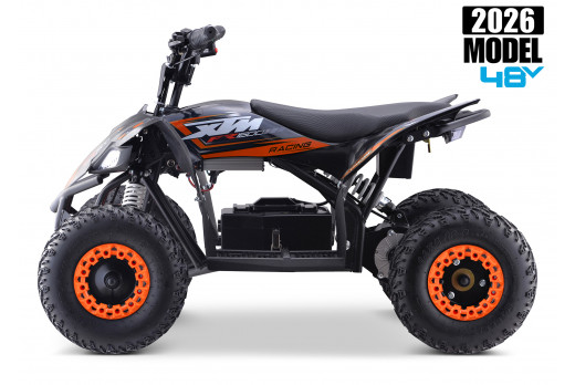 2026 XTM RACING 48V 1600W LITHIUM YOUTH ATV QUAD BIKE ORANGE