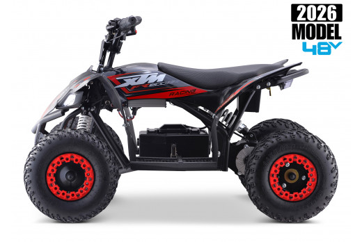 2026 XTM RACING 48V 1600W LITHIUM YOUTH ATV QUAD BIKE RED