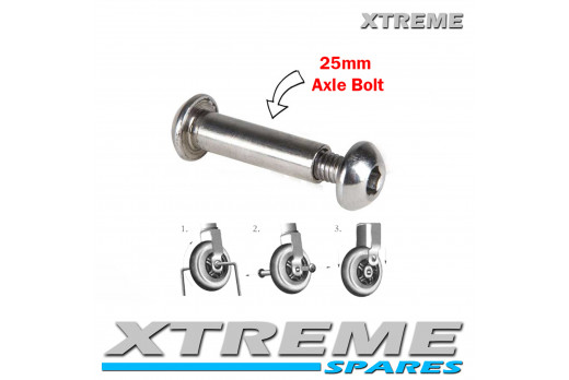 PUSH SCOOTER 25MM WHEEL AXLE BOLT 