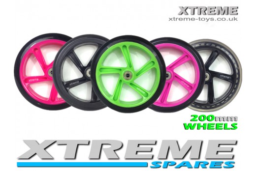 FLICKER 4 SPEEDER SCOOTER WHEEL 200mm TRI SCOOTER ALL COLOUR WHEELS