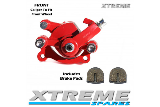 MINI MOTO DIRT BIKE RED FRONT BRAKE CALIPER 