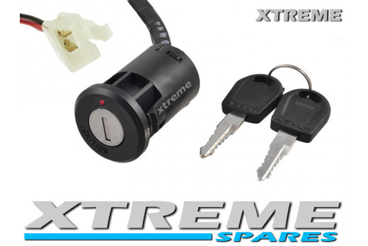 MINI XTM DIRT BIKE / SCOOTER / 2 WIRE IGNITION + KEY 2 PIN CONNECTOR 