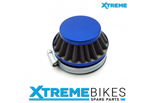 PERFORMANCE MINI MOTO/ DIRT BIKE/ QUAD BLUE CONE AIR FILTER 40mm