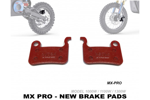 XTREME ELECTRIC XTM MX-PRO 36V REPLACEMENT FRONT AND REAR BRAKE PADS