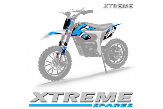 XTREME PRO-RIDER DIRT BIKE COMPLETE WHITE PLASTICS KIT