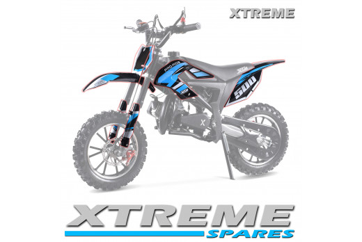 XTREME PRO-RIDER DIRT BIKE COMPLETE BLACK PLASTICS KIT