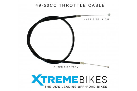MINI MOTO / DIRT BIKE / QUAD 76CM X 91CM THROTTLE CABLE PRO RIDER / CRX 50