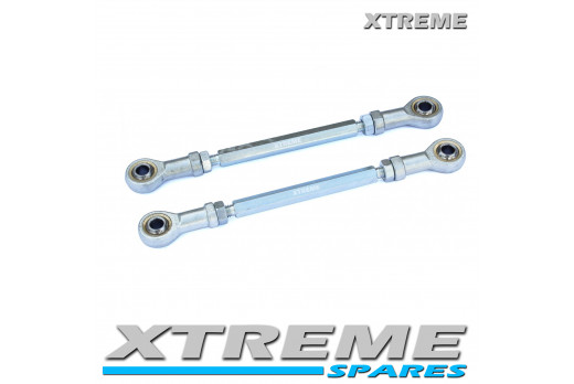 MINI XTM QUAD HIGH QUALITY 2 X STEERING TRACK ROD ENDS  235mm x 250mm