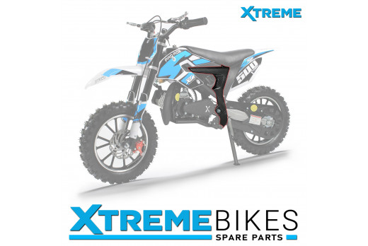 XTREME PRO-RIDER DIRT BIKE SIDE PLASTIC SET CARBON FIBER