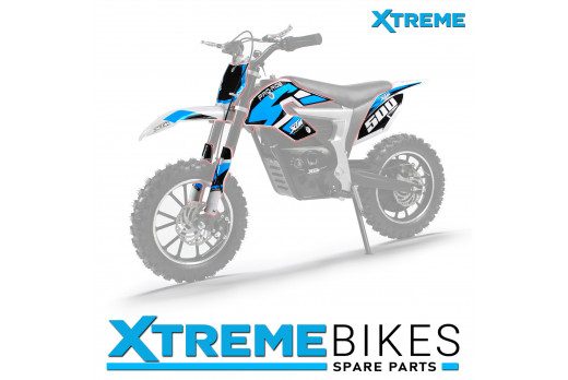 XTREME PRO-RIDER DIRT BIKE COMPLETE WHITE PLASTICS KIT