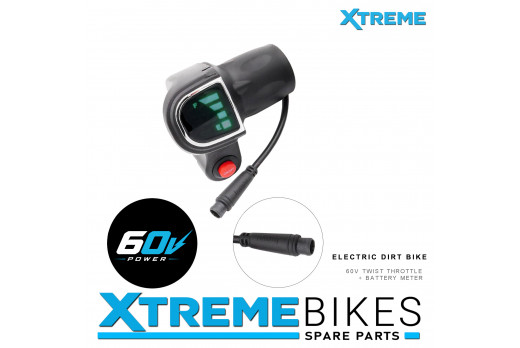 XTM MX-PRO 60V REPLACEMENT TWIST THROTTLE AND BATTERY METER