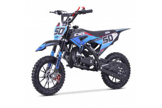 XTM CRX 50CC DIRT BIKE BLACK BLUE