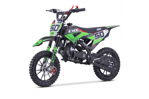 XTM CRX 50CC DIRT BIKE BLACK GREEN