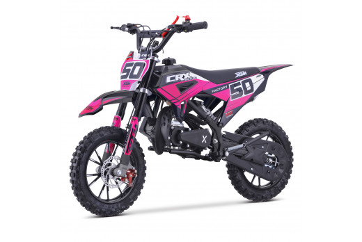 XTM CRX 50CC DIRT BIKE BLACK PINK