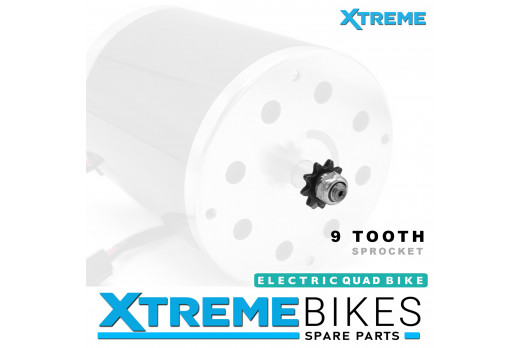 XTM MONSTER QUAD 800W - 1000w 9 TOOTH MOTOR SPROCKET AND NUT