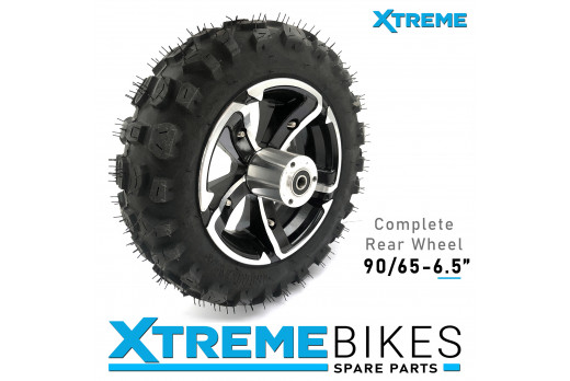 SCOOTER COMPLETE REAR WHEEL 90-65-6.5