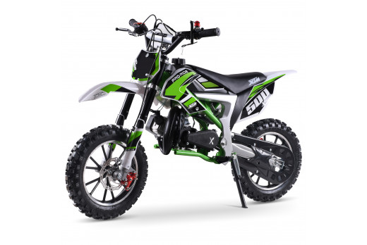 XTM PRO-RIDER 50cc DIRT BIKE COLOUR-CODED WHITE GREEN