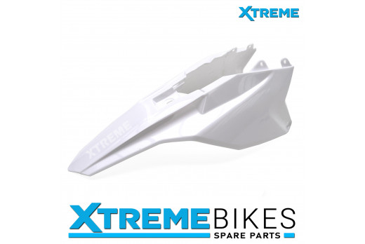 XTM MX60 60CC PETROL DIRT BIKE REPLACEMENT REAR MUDGUARD WHITE PLASTIC