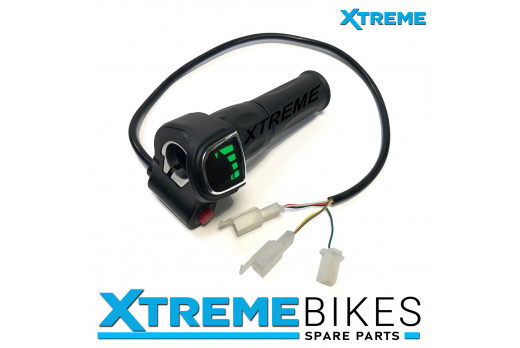 XTM MX-PRO 48V REPLACEMENT TWIST THROTTLE AND BATTERY METER