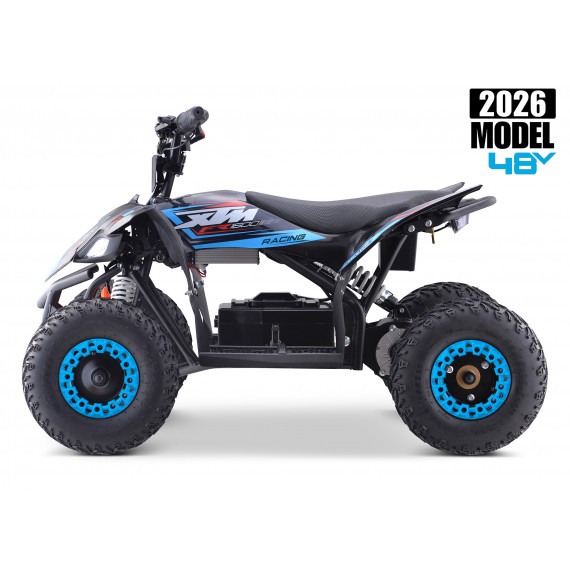 2026 XTM RACING 48V 1600W LITHIUM YOUTH ATV QUAD BIKE BLUE