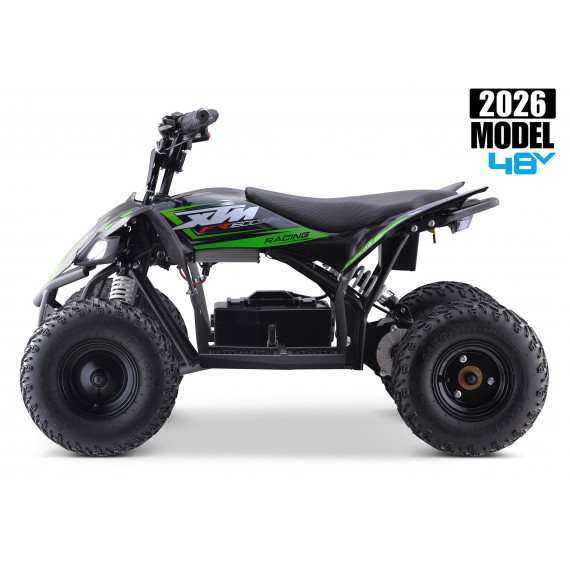 2026 XTM RACING 48V 1600W LITHIUM YOUTH ATV QUAD BIKE GREEN