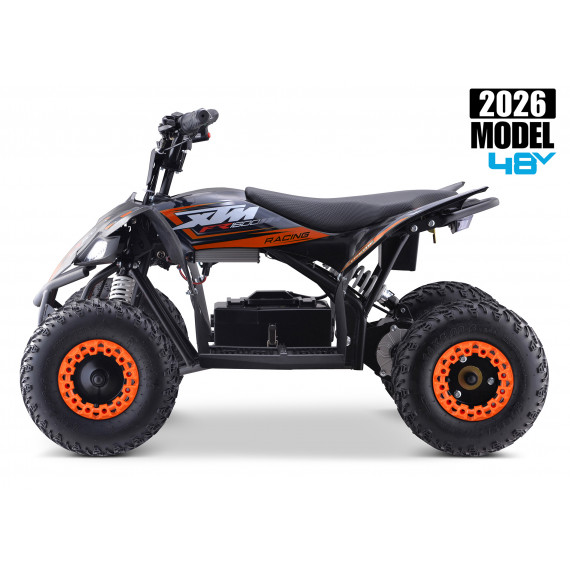 2026 XTM RACING 48V 1600W LITHIUM YOUTH ATV QUAD BIKE ORANGE
