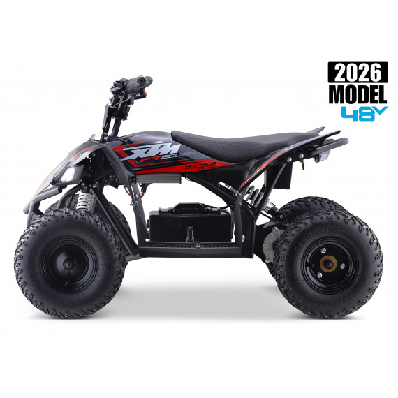 2026 XTM RACING 48V 1600W LITHIUM YOUTH ATV QUAD BIKE RED