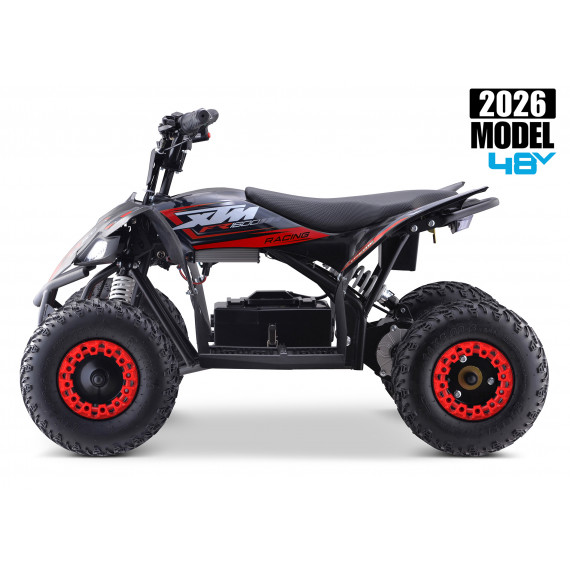 2026 XTM RACING 48V 1600W LITHIUM YOUTH ATV QUAD BIKE RED
