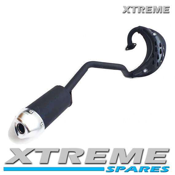 PRO-RIDER CRX DIRT BIKE COMPLETE EXHAUST PIPE WITH CHROME MUFFLER 49-50cc